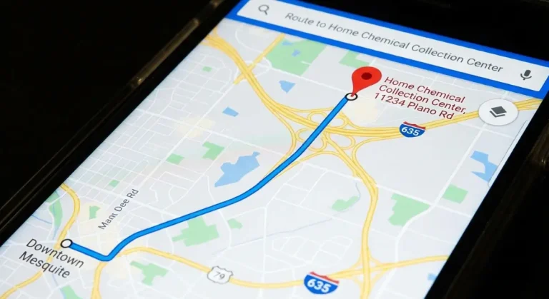 Map showing the location of the Dallas County Home Chemical Collection Center for Mesquite residents.